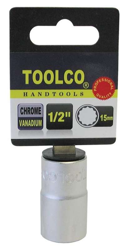 Socket - 1/2" Drive - 12 Point - 15mm