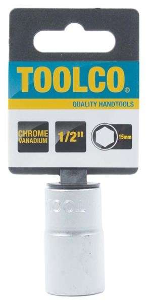 Socket - 1/2" Drive - 6 Point - 15mm
