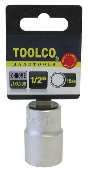 Socket - 1/2" Drive - 12 Point - 19mm