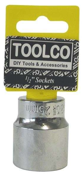 Socket - 1/2" Drive - 6 Point - 25mm
