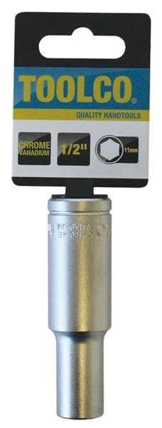 Tube Socket - 1/2" Drive - 6 Point - 11mm