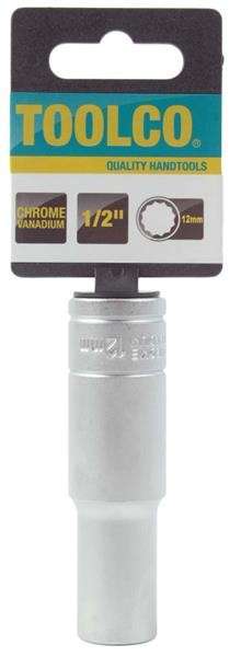 Tube Socket - 1/2" Drive - 12 Point - 12mm