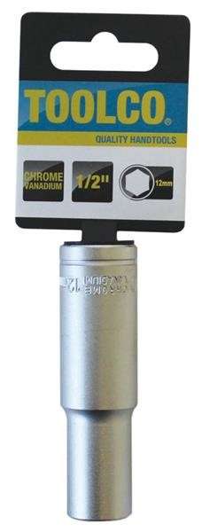 Tube Socket - 1/2" Drive - 6 Point - 12mm