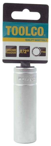 Tube Socket - 1/2" Drive - 12 Point - 17mm
