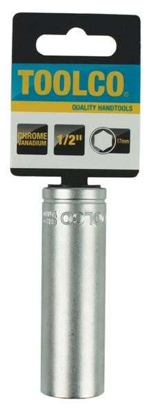 Tube Socket - 1/2" Drive - 6 Point - 17mm
