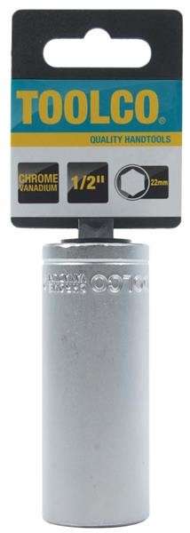Tube Socket - 1/2" Drive - 6 Point - 22mm