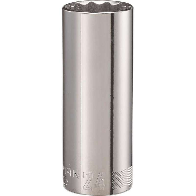 Tube Socket - 1/2" Drive - 12 Point - 24mm