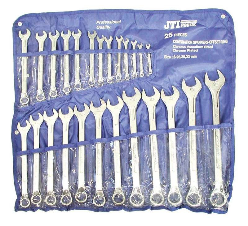 Offset Combination Spanner Set - 25 Piece