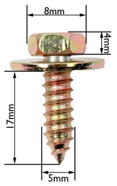 Panel Screws - Window Washer - 5mm - 100 Pieces