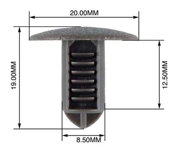 Panel Clips - 8.5mm - 50 Pieces