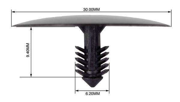 Panel Clips - 5.2 to 5.6mm - 10 Pieces