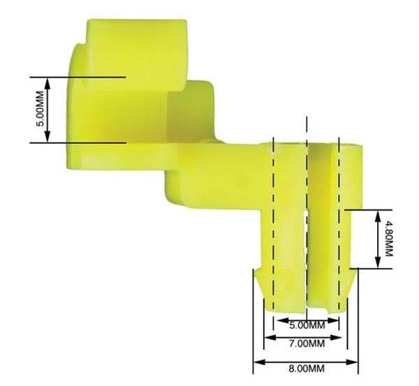 Panel Clip - Left Hand Rod - 5mm