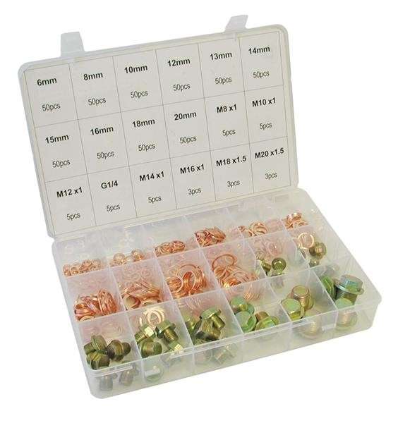 Assorted Copper Washers and Sump Plugs (534 Piece)