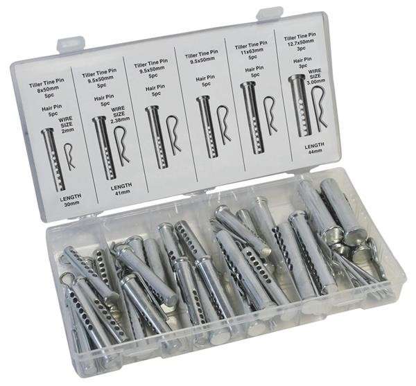 Assorted Clevis and Cotter Pin Set (56 Pieces)
