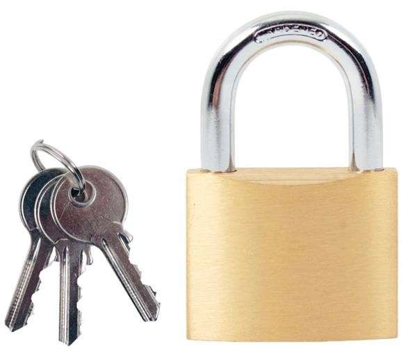 Brass Pad Lock - 25mm