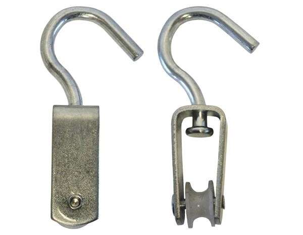 Single Pulley - Galvanised - 15mm Wheel