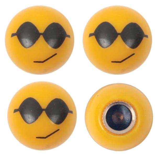 Valve Caps - Emoji - Cool Face