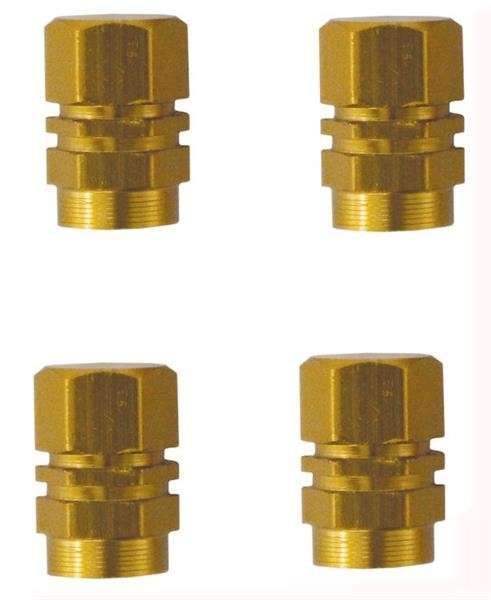 Valve Caps - Gold - 4 Piece