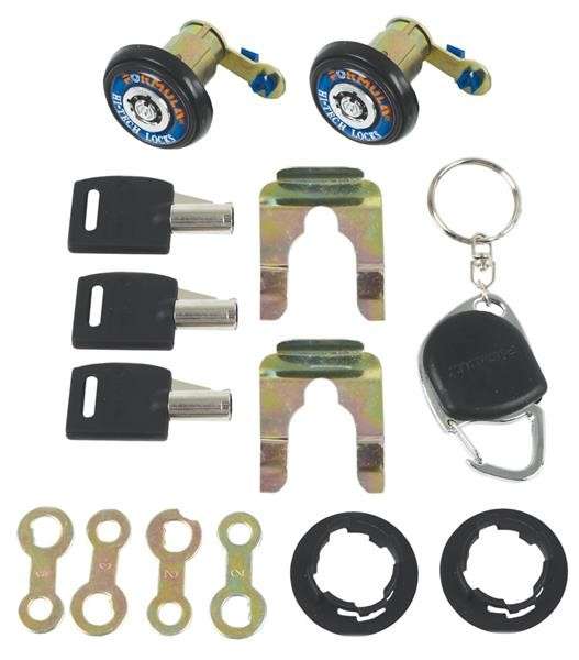 2 Door Locks with Round Keys