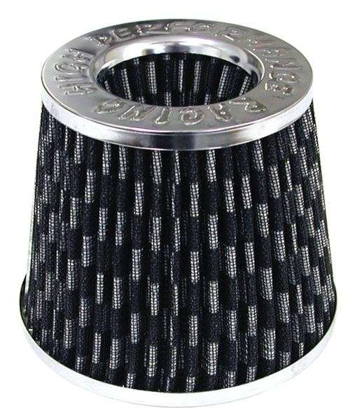 Open Top Cone Air FIlter - 76mm - Chrome