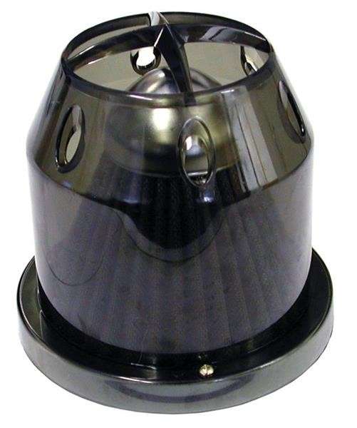 Air FIlter - Plastic Transparent Cover - 76mm - Black