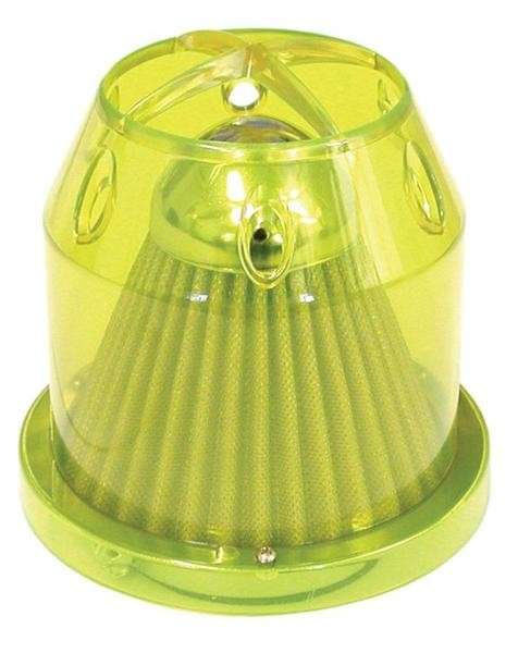 Air FIlter - Plastic Transparent Cover - 76mm - Yellow