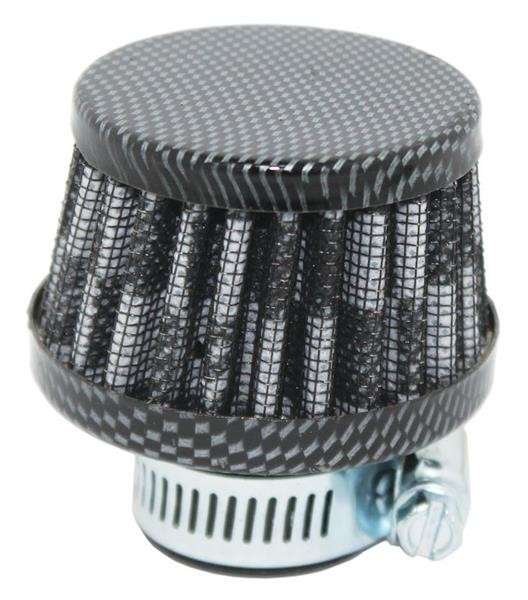Air Filter Breather - 25mm - Carbon