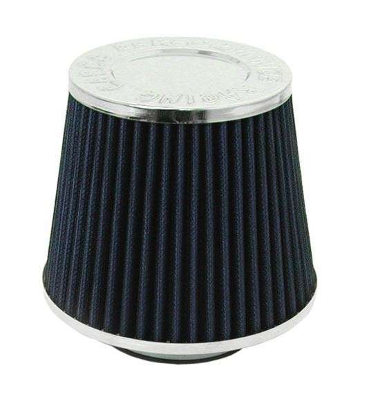 Closed Top Cone Air FIlter - 76mm - Blue