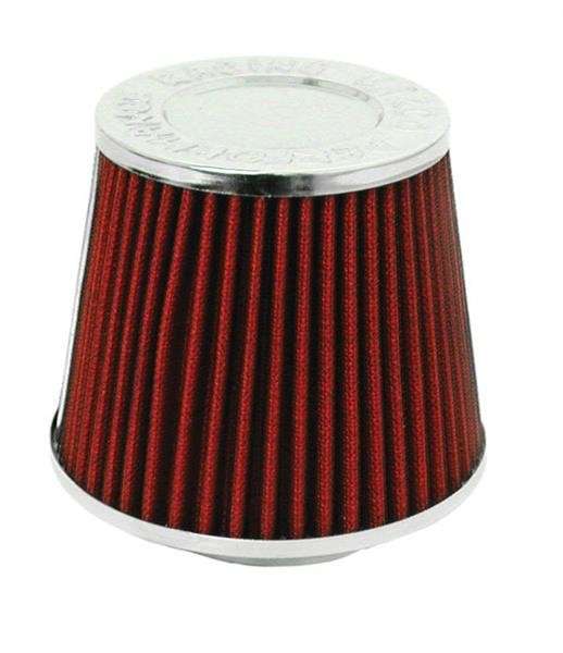 Closed Top Cone Air FIlter - 76mm - Red