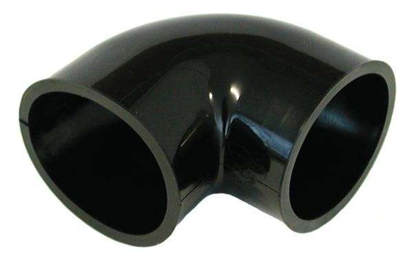 Rubber Joining Sleeve - 90 Degree - Black