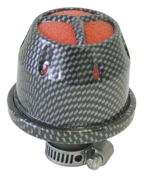 Air Filter Breather - 12mm - Carbon