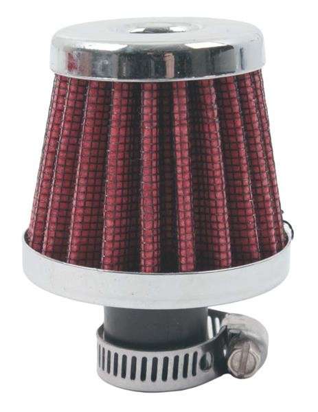 Air Filter Breather - 12mm - Red