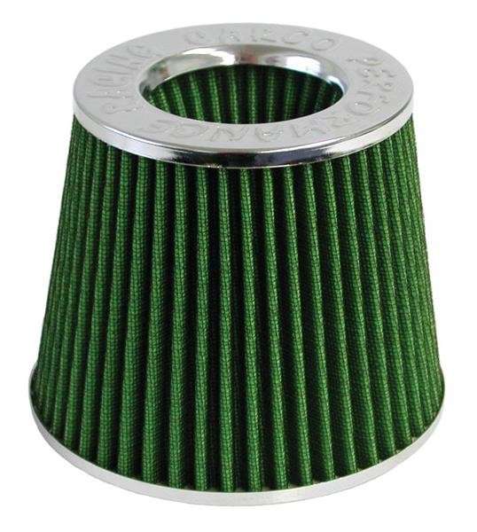 Open Top Cone Air FIlter - 63mm - Green