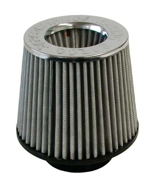 Open Top Air Filter - 76mm - Silver