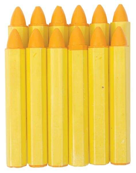Tyre Marking Crayon - Yellow - 12 Piece