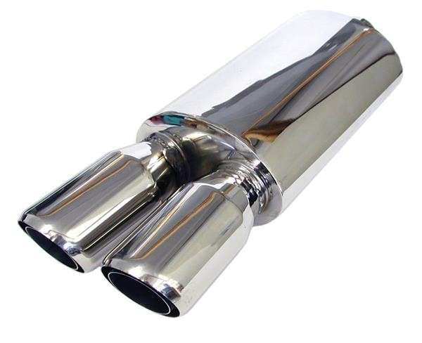 Twin Muffler - 60mm Inlet