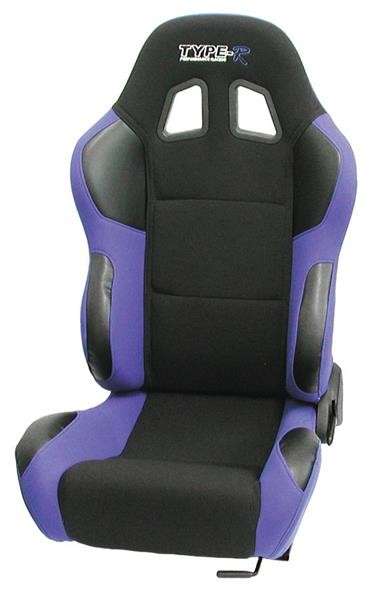 Reclining Racing Seat - Blue / Black