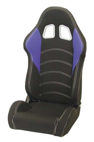 Reclining Racing Seat - Blue / Black