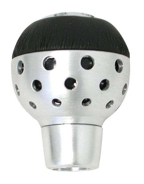Gear Knob - Black / Silver - Round
