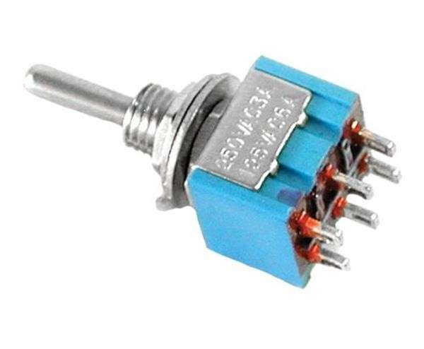 Toggle Switch - Mini - On / Off / On - 6 Pin