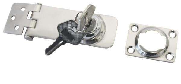 Hasp and Staple - 80mm x 30mm - Stainless Steel