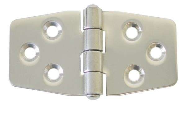 Locker Hinge - 78mm x 40mm - Stainless Steel