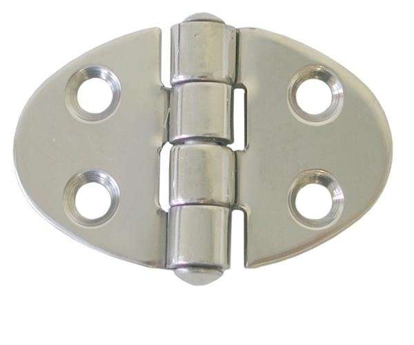 Round Hinge - 51mm x 35mm - Stainless Steel