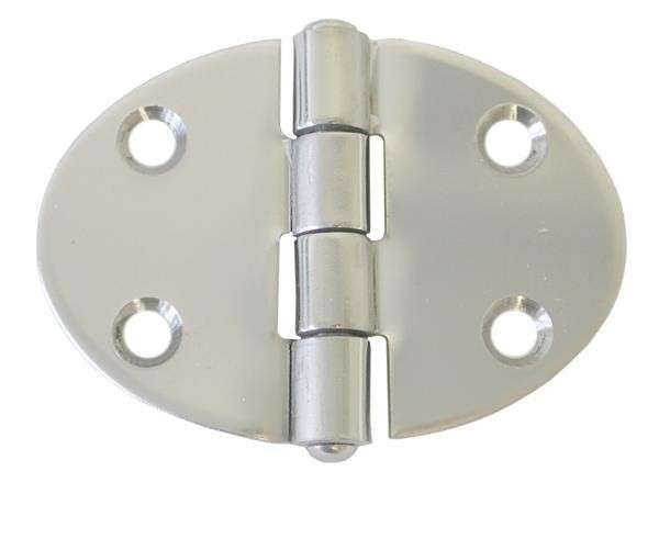Round Hinge - 67mm x 48mm - Stainless Steel