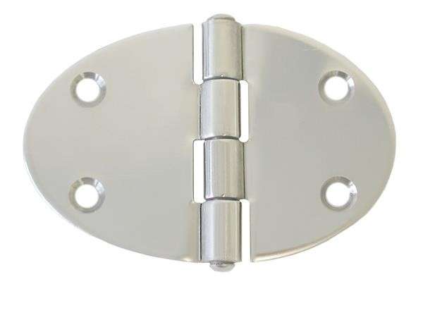Round Hinge - 84mm x 56mm - Stainless Steel