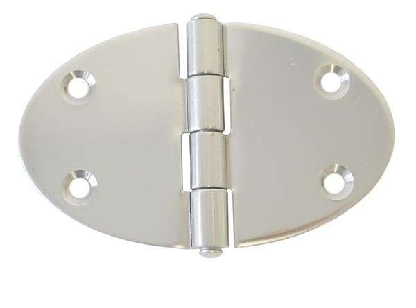 Round Hinge - 90mm x 56mm - Stainless Steel