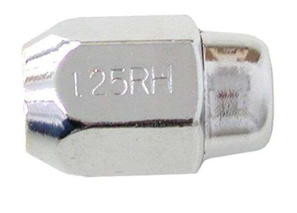 Capped End Chrome Wheel Nut Set [21mm x 12mm x 1.25mm]