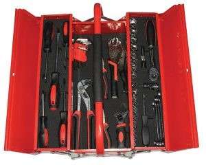 Tool Set in 3 Tray Tool Box (48 Piece)