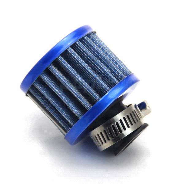 Air Filter Breather - Blue - 12mm Outlet