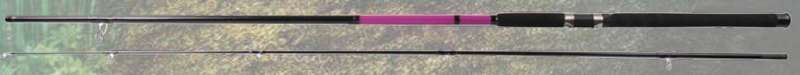8ft 2 Piece Fishing Rod (No Reel) Pink / Gloss Black